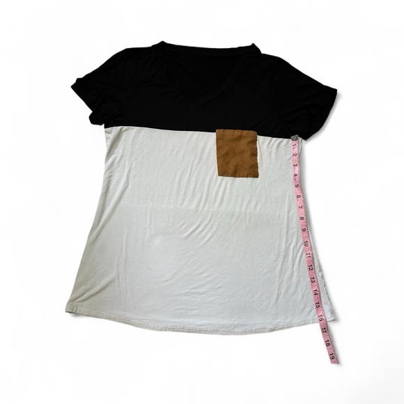 Trendy Fall Colorblock Tee - Picture 4 of 5